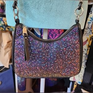 Steve Madden Iridescent Rhinestone crossbody bag